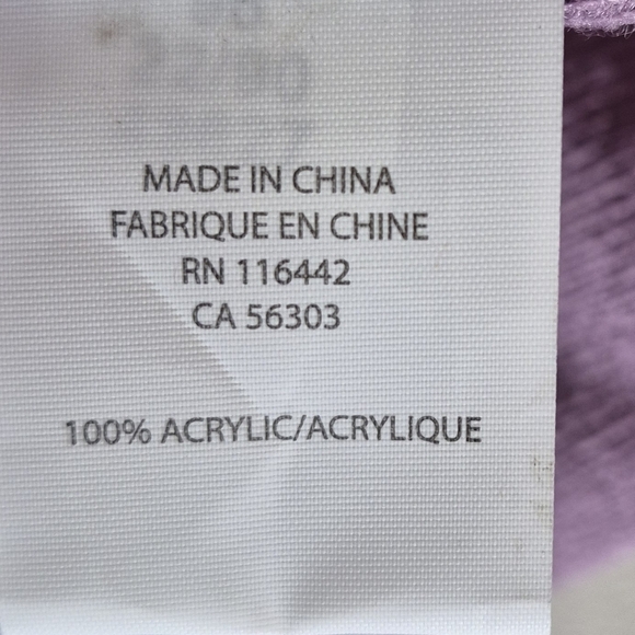 Zumiez A-Lab Keeping The Peace Purple Beanie w/ Embroidered Symbols - Size OSFM - Picture 8 of 9